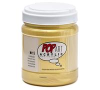 Pébéo - Pop Art Peinture Acrylique - Idéal Pour Applications Généreuses et Grandes Surfaces - Haute Viscosité - 1 Pot de 700 ml - Or 810015