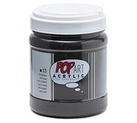 PEBEO - Pop Art Peinture Acrylique - Idéal Pour Applications Généreuses et Grandes Surfaces - Haute Viscosité - 1 Pot de 700 ml - Noir de Mars