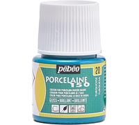 Pebeo Porcelaine 150 Flacons de Peinture pour Porcelaine, Turquoise, Turquoise