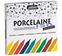 Pébéo Marqueurs Porcelaine 150 – Pointe ogive 1,2 mm – Lot de 9