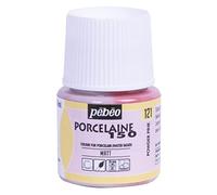 Pebeo Porcelaine 150 Peinture céramique - Peinture à base d'eau brillante pour porcelaine, fournitures d'art haut de gamme, non toxique et résistante à la chaleur, flacon de 45 ml, rose poudré