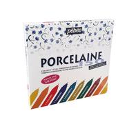 Pébéo Marqueurs fins pour porcelaine – 9 feutres – Assortiment de couleurs
