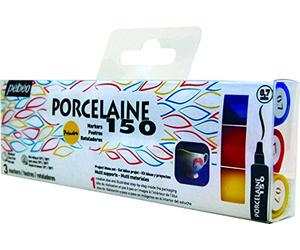 Pébéo Porcelaine Etui de 3 feutres Couleurs Primaires Pointes Fines Assorties