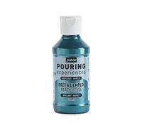 Pébéo Peinture acrylique Pouring Expériences - Pré-mélangée, Bleu Cobalt métalique, 118 ml
