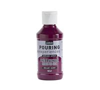 Pébéo Pouring Expériences-Peinture Acrylique Pré-mélangée Prête à l'emploi-Idéal pour Fluid Art, Magenta foncé, 118 ml