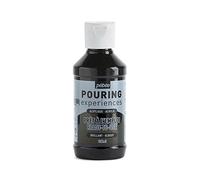 Pébéo Pouring Expériences-Peinture Acrylique Pré-mélangée Prête à l'emploi-Idéal pour Fluid Art, Noir D'Ivoire, 118 ml