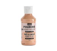 Pébéo Pouring Expériences-Peinture Acrylique Pré-mélangée Prête à l'emploi-Idéal pour Fluid Art, Rose, 118 ml