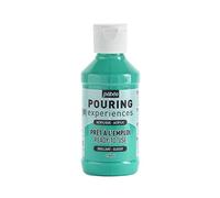 Pébéo Pouring Expériences-Peinture Acrylique Pré-mélangée Prête à l'emploi-Idéal pour Fluid Art, Vert d'eau, 118 ml
