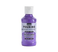Pébéo Pouring Expériences-Peinture Acrylique Pré-mélangée Prête à l'emploi-Idéal pour Fluid Art, Violet Clair, 118 ml