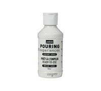 Pébéo - Peinture acrylique Pouring Expériences - Prête à l'emploi Brillant - Blanc de Titane 118ml