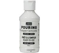 Pebeo Pouring Experiences - Peinture - peinture acrylique - blanc titane - brillant - 118 ml Blanc G