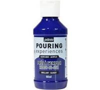 Pebeo Pouring Experiences - Peinture - peinture acrylique - bleu cyan - brillant - 118 ml Bleu G