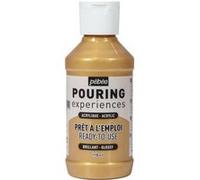 Pébéo – Peinture acrylique Pouring Expériences – Prête à l'emploi – Or – 118 ml