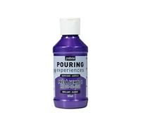 Pébéo Pouring Expériences-Peinture Acrylique Pré-mélangée Prête à l'emploi-Idéal pour Fluid Art, Violet métalique, 118 ml