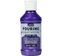 Pébéo Peinture acrylique Pouring Expériences – Pré-mélangée, Violet métallique 118 ml