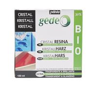 Pébéo – Kit Résine Cristal Gédéo biosourcée 50% transparente brillante 150 ml