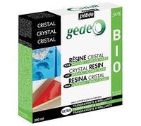 Pébéo - Résine Cristal Biosourcée Gédéo - Kit Résine Cristal Biosourcée à 50% - Transparente et Brillante - Tous Supports - Pour Inclusion, Coulage, Moulage, Vernis - 300 ml