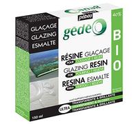 Pébéo - Résine Glaçage Biosourcée Gédéo - Kit Résine de Glaçage Biosourcée à 40% - Transparente et Brillante - Tous Supports - Pour Coulage et Relief - 150 ml
