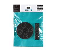 2 moules décoratifs en silicone - Demi-spheres Noir G