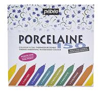 Pebeo Set de marqueurs fins pour porcelaine (Assortiment de couleurs)