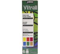 Pébéo Set Initiation Peinture Vitrail - 6 pots de 20ml