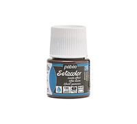 Pébéo Flacon de peinture pour tissu Setacolor 295316 – Daim Marron 45 ml