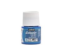 PEBEO Setacolor Bouteille de Peinture Effet Daim pour Tissu Bleu Roi 45 ML