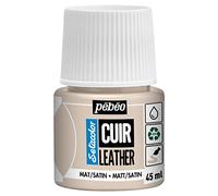 PEBEO - Setacolor Cuir -Peinture Acrylique pour Cuir et Similicuir - Personnalisation Sac, Chaussure, Sneaker- Résistance rayures, pliures, frottements - Finition Mate/Satinée - Beige Rose - 45 ml