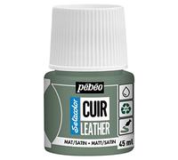 PEBEO - Setacolor Cuir -Peinture Acrylique pour Cuir et Similicuir - Personnalisation Sac, Chaussure, Sneaker- Résistance rayures, pliures, frottements - Finition Mate/Satinée - Vert Matcha- 45 ml