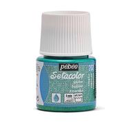 Peinture textile Pébéo setacolor pailleté tissus clairs Emeraude N°202