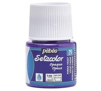 Pébéo Setacolor - Peinture pour Textiles et Tissus Sombres et Opaque - 1 Flacon Violet Parme - 45 ML