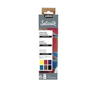Kit de Peinture - PEBEO - Setasilk - 6 x 20ml - Couleurs vives - Peinture sur soie
