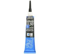 Peinture tissu Setacolor 3D Glitter Noir Scintillant 20ml Pebeo