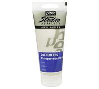 Pébéo - Studio Acrylics 100 ML Gel Phosphorescent Non-teinté Vert - Liant Acrylique Peinture Phosphorescente Autoluminescente - Non-teinté Vert 100 ml
