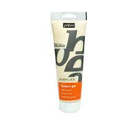 Pébéo - Studio Acrylics 250 ML Gel de Texture Sable Jaune - Gel Peinture Acrylique Sable - Pâte de Texture Sable Jaune - Gel Peinture Pébéo Acrylique Sable Jaune - 250 ml