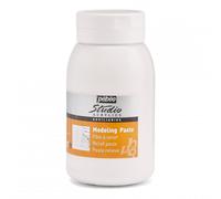Pébéo Pâte à relief 524160 – Pot 1 L – Blanc