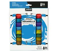 PEBEO - Aquarelle Studio - Set de Peinture Aquarelle Haute Qualité pour Artistes Professionnels et Peintres Amateurs - 24 Tubes de 12 ml 668920