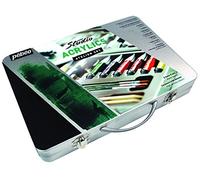 Pebeo Studio Acryliques Peinture Ensemble De Métal Cadeau Boite Étui /Palette/