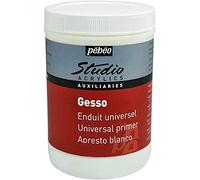 Pébéo Peinture acrylique Gesso Studio – Blanc – 1 l (Lot de 1)