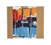 PEBEO - Studio Huile XL - Set 24 Tubes 20 Ml Couleurs Assorties + Accessoires - Kit de Peinture à l’Huile pour Artiste et Débutant - Pinceaux + Spatule - Couleurs Lumineuses