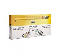 Pébéo Peinture Gouache 1 Etui Sélection 12 Tubes de 20 ml Couleurs Assorties