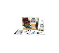 Pébéo Médium de coulage Ultimate – Set découverte 250 mL, finition satinée, kit complet