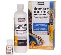 Pébéo - Médium acrylique Ultimate Pouring - Medium A & Catalyseur B, Masterclass vidéo - 500 ml