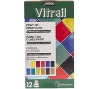 Ensemble D'Exploration De Peinture En Verre Pebeo Vitrail 12 X 20Ml