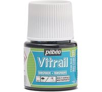 Pébéo Peinture Vitrail Transparente Bleu cyan 45 ml