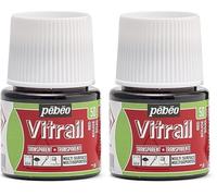 PEBEO Vitrail Peinture Rouge 45 ml, 45.00 ml (Lot de 2)