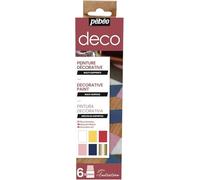 Pébéo – Coffret d'initiation peinture décorative – 6 x 20 ml – Multicolore G