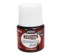 Pebeo Vitrea 160 Peinture Brillante Pour Verre Marron 45 Ml