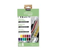 Pébéo - Vitrea 160 Set Exploration - Set de Peinture sur Verre pour Décoration - Kit de 12 Flacons de 20 ml - Couleurs Assorties 757461