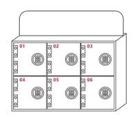 PEBFHSQW Armoire de Rangement pour téléphones Portables avec Serrure à Code à 4 à 30 Chiffres, boîte de Rangement Transparente en Acrylique, adaptée aux écoles, Entreprises, usines, etc.(6 Bits)